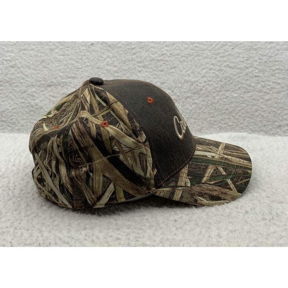 Cabela's Camo Baseball Hat Mens Hook Loop OSFM Brush Marsh Grass Bird Hunting - Picture 4 of 7